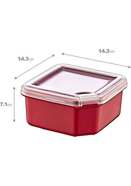 Smartware Q-Box Saklama Kabı 1000 ml Carmen Kırmızı fiyatları
