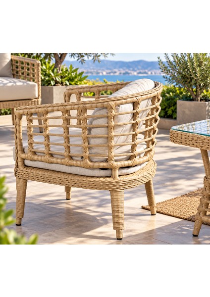 Rattan Bahçe ve Balkon Mobilyası Royal Model3+1+1 fiyatları