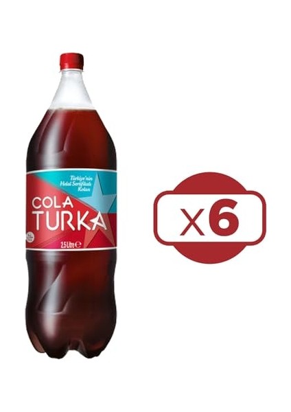 Cola Turka Kola 2.5 L x 6 Adet fiyatları