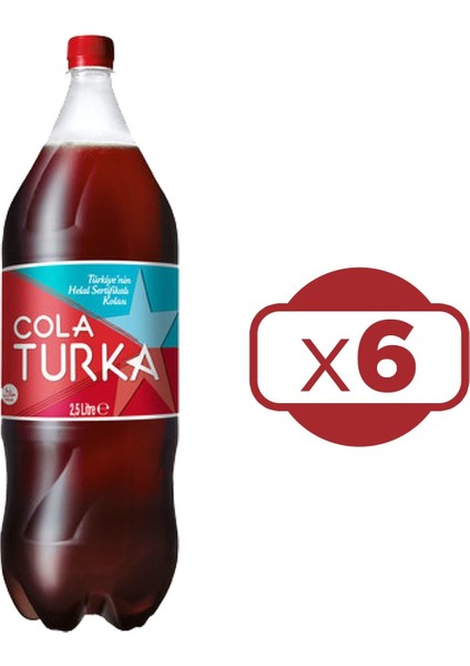 Cola Turka Kola 2.5 L x 6 Adet fırsatları