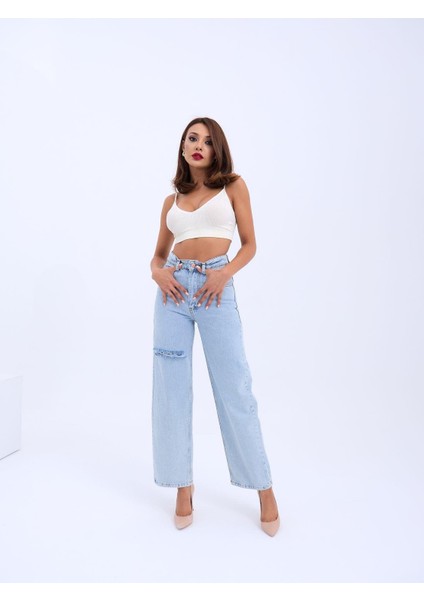 6491 Denim Wıde Leg-Açık Mavi fırsatları