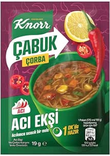 Knorr Acı Ekşi Çabuk Çorba indirimleri