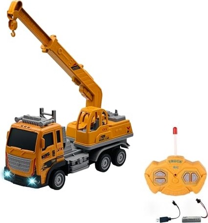 Aesco Uzaktan Kumandalı Şarjlı Full Fonksiyon Işıklı Inşaat Makineleri 27 Mhz 1:16 Ölçek (Kepçe)