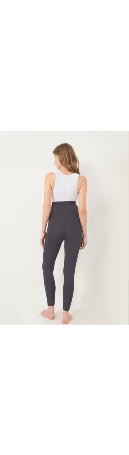 Cottonhill Beauty Cottonhill Siyah Esnek Yüksek Bel Hamile Tayt görsel 2