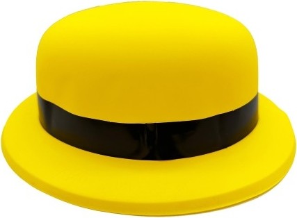 TeknoKapsül Neon Partisi Sarı Renk Melon Plastik Parti Şapkası