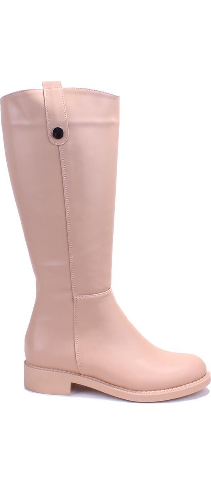 Dagoster DZA07-1062765 Siyah Günlük Streçli Düz Topuk Kadın Çizme görsel 2