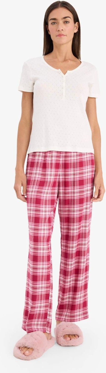 DeFacto Kareli Flanel Pijama Altı G1723AX26SP