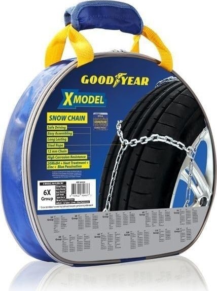 Die Grup Goodyear Hızlı Sök-Tak Ekstra Güçlü Kar Zinciri, 6 cm × 3,20 mm görsel 5