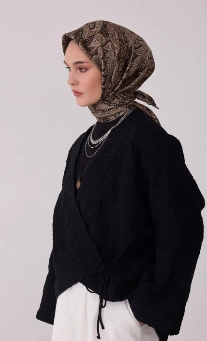 Belli Twill Ipek Eşarp 26KA4404D01 01