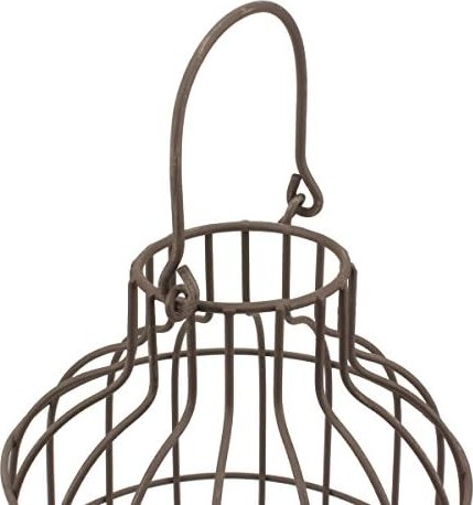 Prime Rustikales Metalldraht-Gewächshaus, Set Mit Rustikalen Holzsockeln, Industrie- Und Landhausdekoration, Akzente, Blumen, Sukkulenten, Luftpflanzen, Lichterketten, Dekorative Füllung Und Mehr