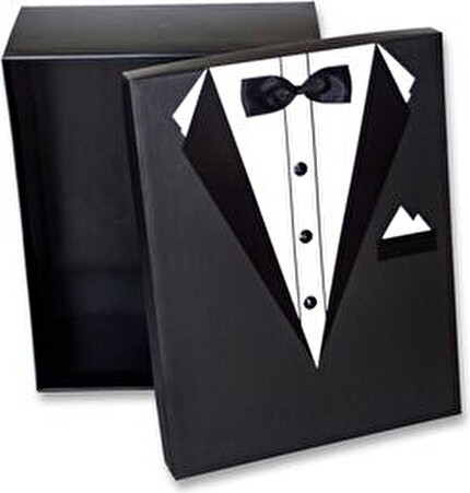 Adenz Damat Bohçası - Pierre Cardin Çeyiz Damat Terliği - 3'lü Kutu Süsleme Tülü Kurdele görsel 6