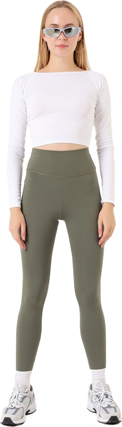 Domoda Karyoka Dikiş Detaylı Toparlayıcı Sportif Detaylı Ekstra Esnek Kadın Tayt @amazon görsel 6