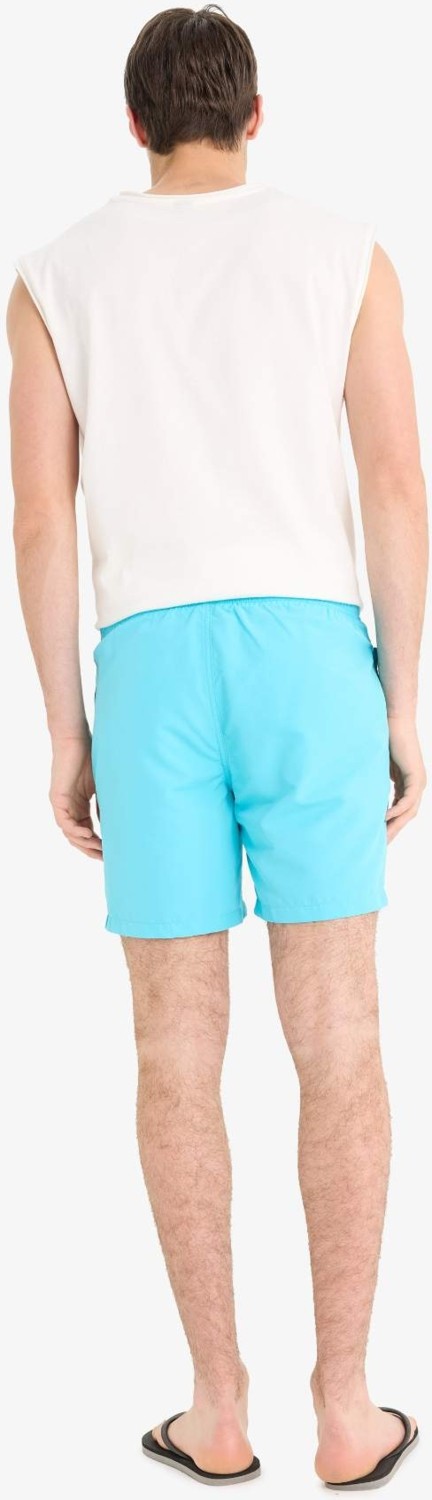DeFacto Regular Fit Kısa Boy Cepli File Astarlı Beli Bağcıklı Düz Hafif Kumaş Deniz Şortu E5133AXNS görsel 6