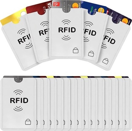 Mega Oto Market Manyetik Kredi Kartı Koruyucu Temassız Engelleyici Rfid Alüminyum 10 Adet
