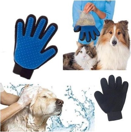 TeknoKapsül Kedi Köpek Tüy Toplama Eldiveni görsel 2