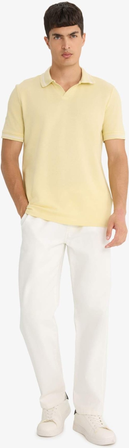 DeFacto Regular Fit Polo Yaka Bubble Kısa Kollu Tişört F6265AX25SM görsel 2