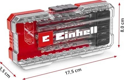 Die Grup Orijinal Einhell S-Case 10 Parçalı Duvar Matkap Ucu Seti (Dın 10083-2'YE Göre Çelikten Yapılmış, E 6.3 Sap, Takılı Karbür Uç, Haddelenmiş Mil, Saklama Kutusu Dahil) - 49108743 görsel 4