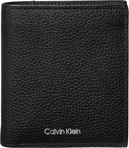 1001 Foıl Emboss Slım Trıfold W/coın Erkek Cüzdan Black Tek Beden görsel 2
