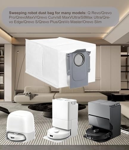 Esranın Dünyası Roborock Q Revo/qrevo Pro/qrevomaxv/qrevo Curv/s8 MAXVULTRA/S8MAX Ultra/qrevo Edge/qrevo S/qrevo Plus/qrevo Master/orevo Slim Için 10 Adet Elektrikli Süpürge Torbası görsel 2