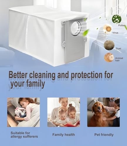 Esranın Dünyası Roborock Q Revo/qrevo Pro/qrevomaxv/qrevo Curv/s8 MAXVULTRA/S8MAX Ultra/qrevo Edge/qrevo S/qrevo Plus/qrevo Master/orevo Slim Için 10 Adet Elektrikli Süpürge Torbası görsel 4