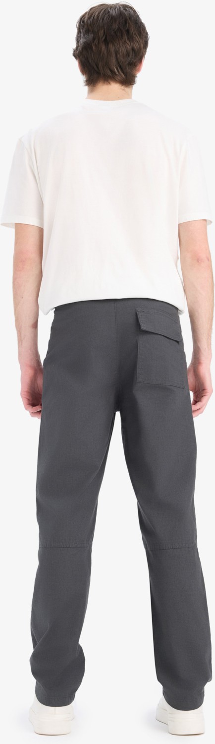 DeFacto Bol Rahat Kesim Wide Leg Üç Cepli Geniş Paça Yazlık Pantolon D8544AX25SP görsel 7