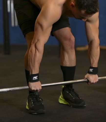 Esranın Dünyası Musclecloth Padded Lifting Straps Siyah görsel 3