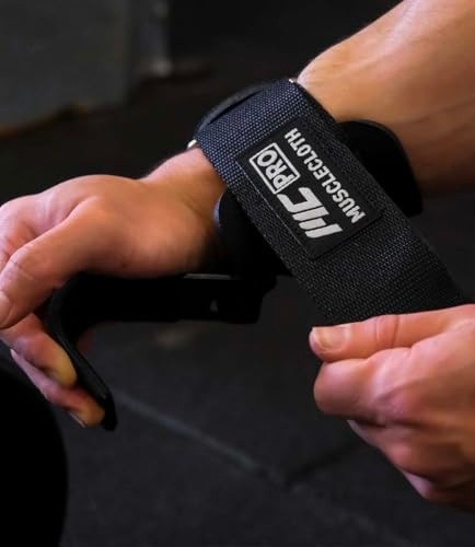 Aesco Musclecloth Lifting Hooks Ağırlık Kaldırma Kancası Siyah görsel 3