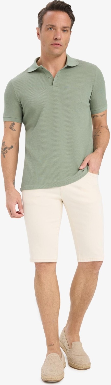 DeFacto Slim Fit Jean Bermuda Şort B0380AX25SM görsel 2
