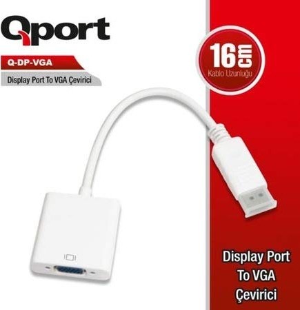 Aesco Qport Q-Dp-Vga Dışplay Porttan VGA Ya Çevirici görsel 2
