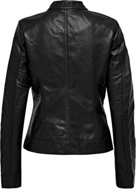 Only Onlbandıt Kadın Deri Mont ve Ceket Faux Leather Biker Otw Noos 15081400 Black görsel 6