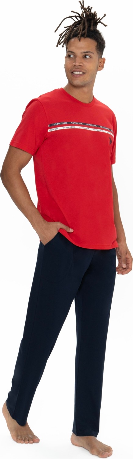 U.S. Polo Assn. Erkek Antrasit Melanj Pijama Takım görsel 7