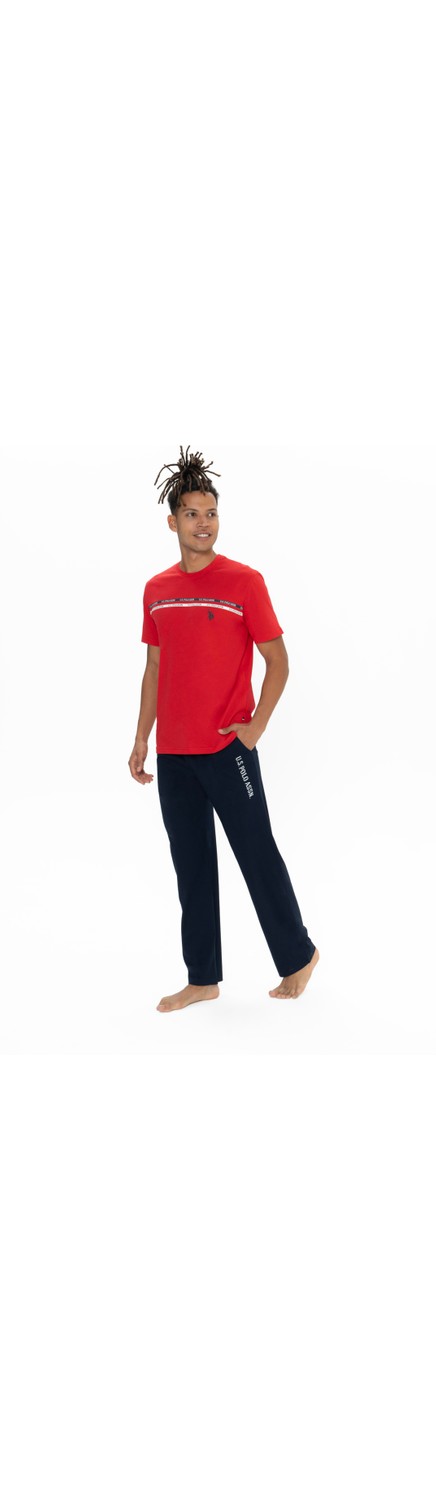 U.S. Polo Assn. Erkek Antrasit Melanj Pijama Takım görsel 8