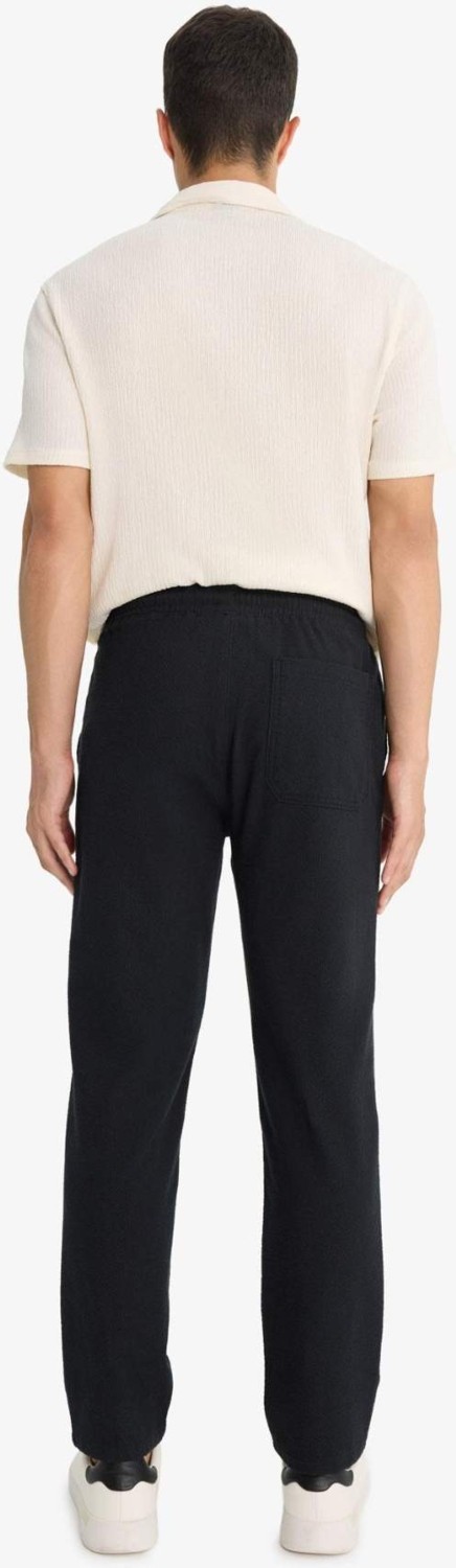 DeFacto Jogger Fit Beli Bağcıklı Lastikli Cepli Pamuklu Dokulu Pantolon F3269AX25AU görsel 8