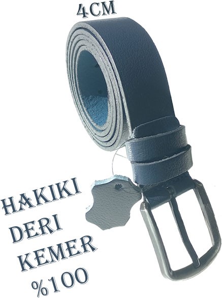 Efluce Hediyelik Taba Erkek %100 Hakiki Deri Kemer 4Cm - Eybul