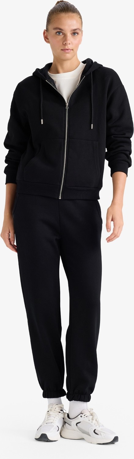 DeFacto Jogger Fit Elastik Bağlamalı Bel Basic Pamuklu Eşofman Altı F9622AX25AU görsel 4