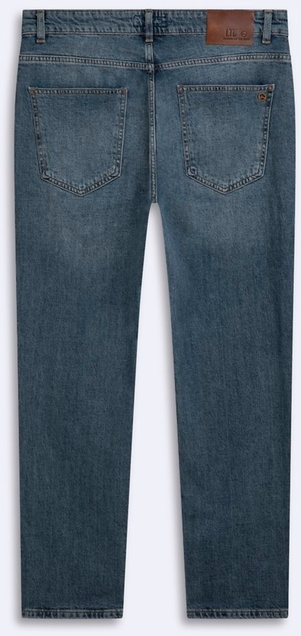 LTB Renar L Tapered Slim Orta Bel Mid Indigo Jean Pantolon görsel 2
