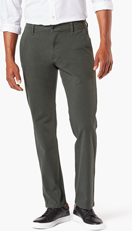 Dockers Smart 360 Flex Koyu Gri Ultimate Straight Fit Chino Pantolon