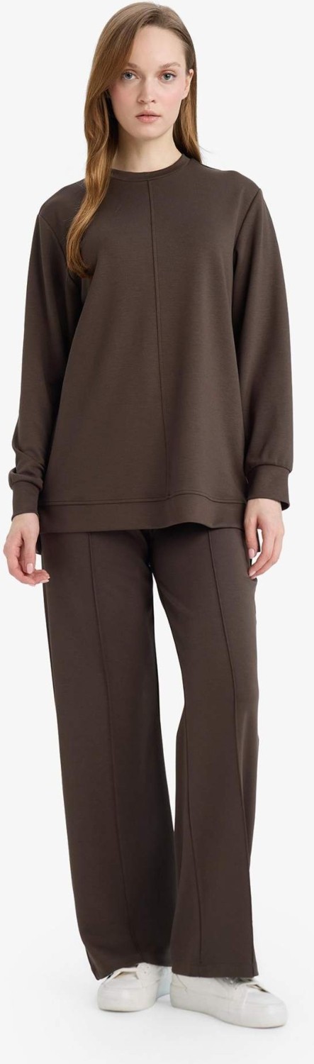 DeFacto Regular Fit Bisiklet Yaka Uzun Kollu Tunik F5117AX26SP görsel 8