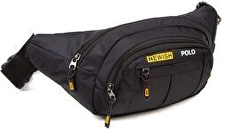 Tuldar Siyah Kumaş USB Kulaklık Çıkışlı Crossbody Çapraz Göğüs Omuz ve Bel Çantası görsel 7
