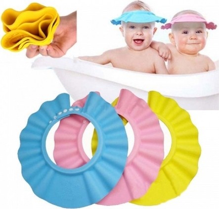 TeknoKapsül Bebek Banyo Şapkası Pembe görsel 2