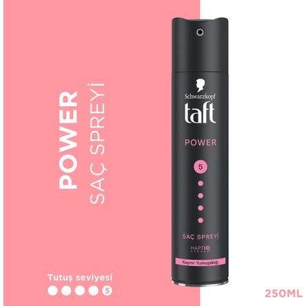 Taft Schwarzkopf Taft Power Saç Spreyi Mega Güçlü 24 Saat Hacim 250 ml Kuru Yıpranmış Saçlara Kaşmir Yumuşaklığı