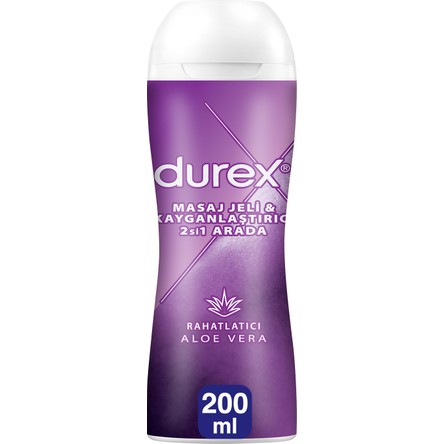 Durex Aloe Vera 2’si 1 Arada Kayganlaştırıcı ve Masaj Jeli 200 ml – Nemlendirici, Rahatlatıcı ve Cilde Dost Etki