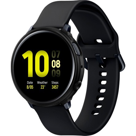 Spigen Samsung Galaxy Watch Active 2 (44mm) Kılıf Liquid Air Matte Black - ACS00217