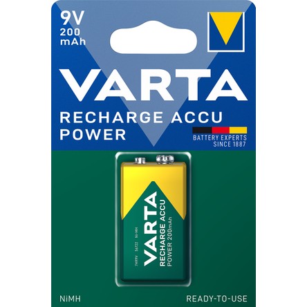 Varta VARTA 200mAh 9V Şarj Edilebilir Pil