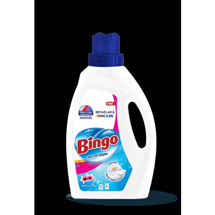 Bingo Sıvı Deterjan 1755 ml Renkliler&beyazlar Amber
