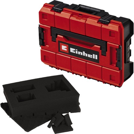 Einhell Sistem Çantası E-Case S-F (aletlerin evrensel depolanması için, 44x32x13 cm dış boyutlar, maks. 25 kg yük, su sıçramasına dayanıklı, istiflenebilir, ızgara köpük insert dahil) - 4540019