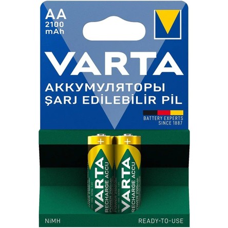 Varta Şarjlı 2100 Mah 2'li Kalem Pil