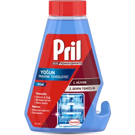 Pril Duo Power Experts 250 ml Yoğun Bulaşık Makinesi Temizleyici Kötü Kokuya Karşı Etkili
