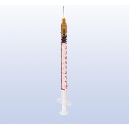 Ayset 1 ml Insülin Kahverengi Iğneli (50 Adet) Enjektör Steril 1 cc Şırınga 13MM 26G