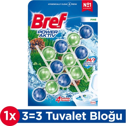 Bref Power Aktiv Wc Blok Trio Çam